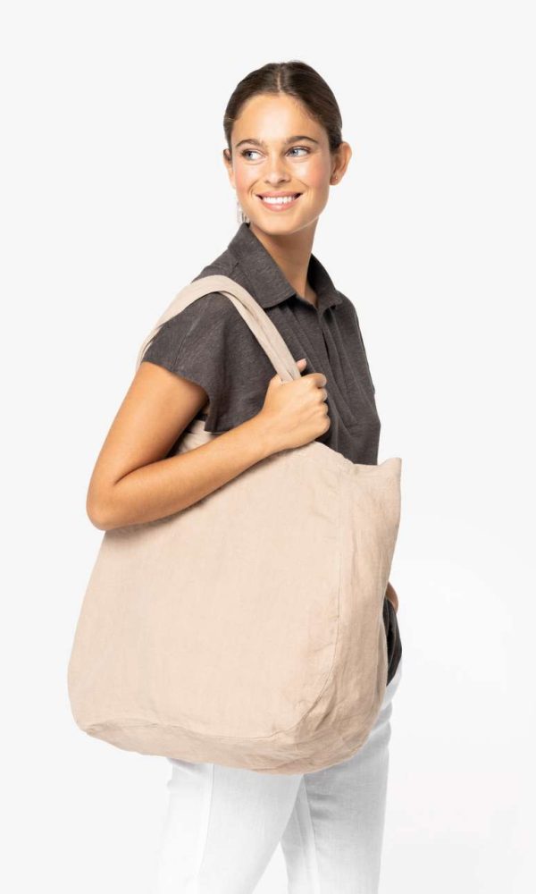 ECO-FRIENDLY LINEN SHOPPING BAG