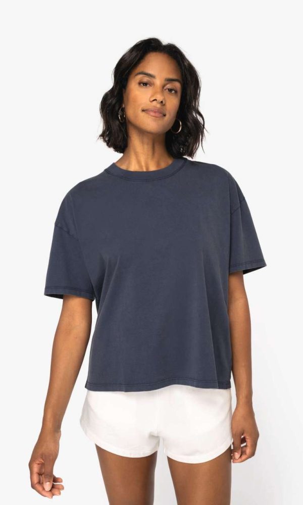 LADIES’ OVERSIZE WASHED EFFECT T-SHIRT