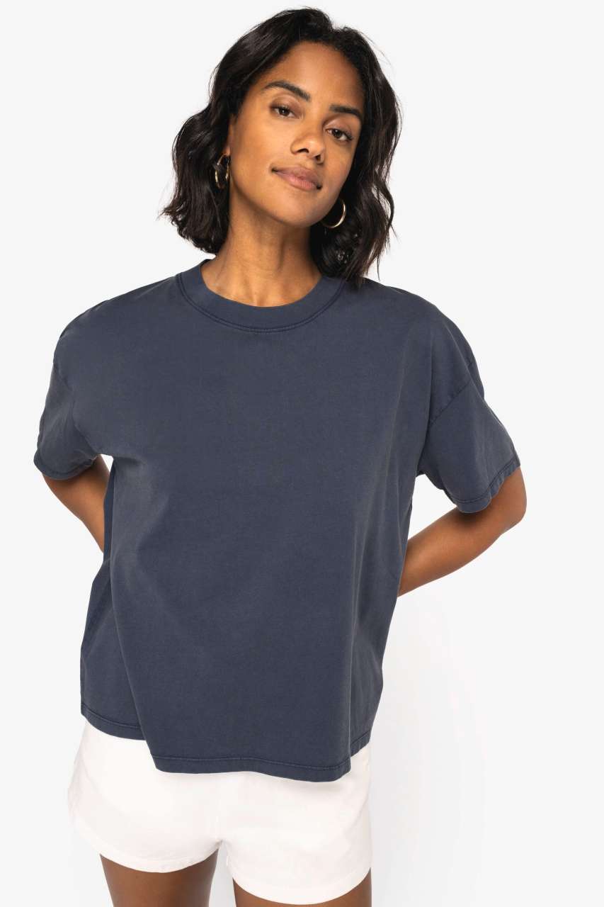LADIES’ OVERSIZE WASHED EFFECT T-SHIRT - Slika 4