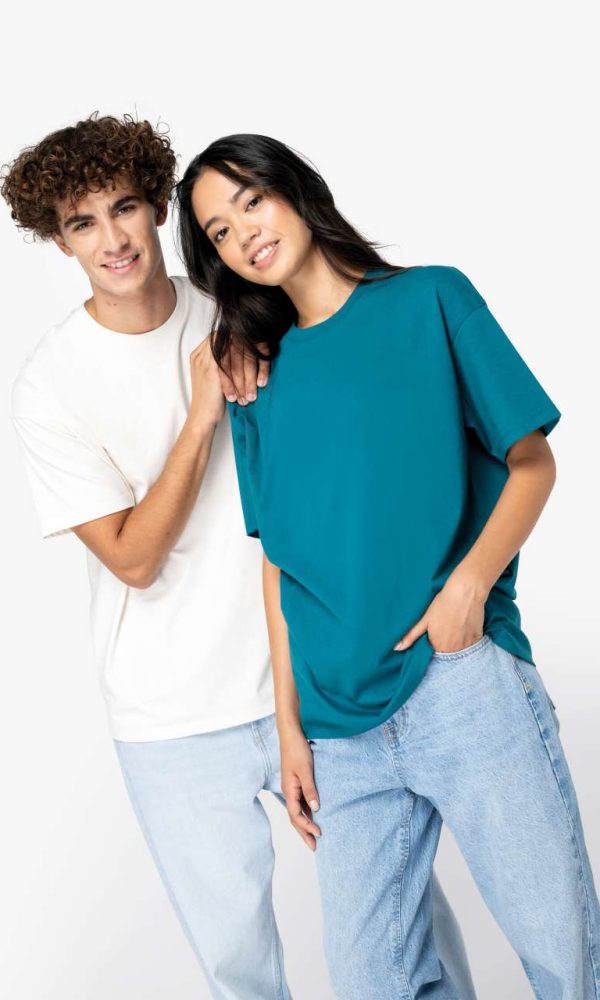 UNISEX SHOULDER LOOSE T-SHIRT