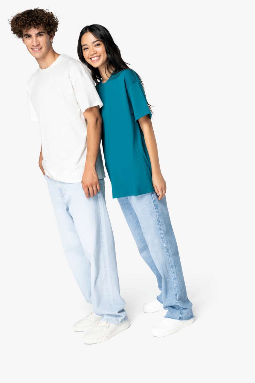 UNISEX SHOULDER LOOSE T-SHIRT - Slika 5