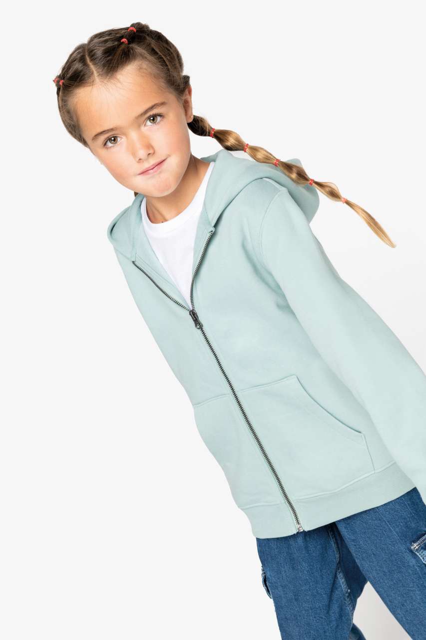 ECO-FRIENDLY KIDS’ FULL ZIP HOODED SWEATSHIRT - Slika 2