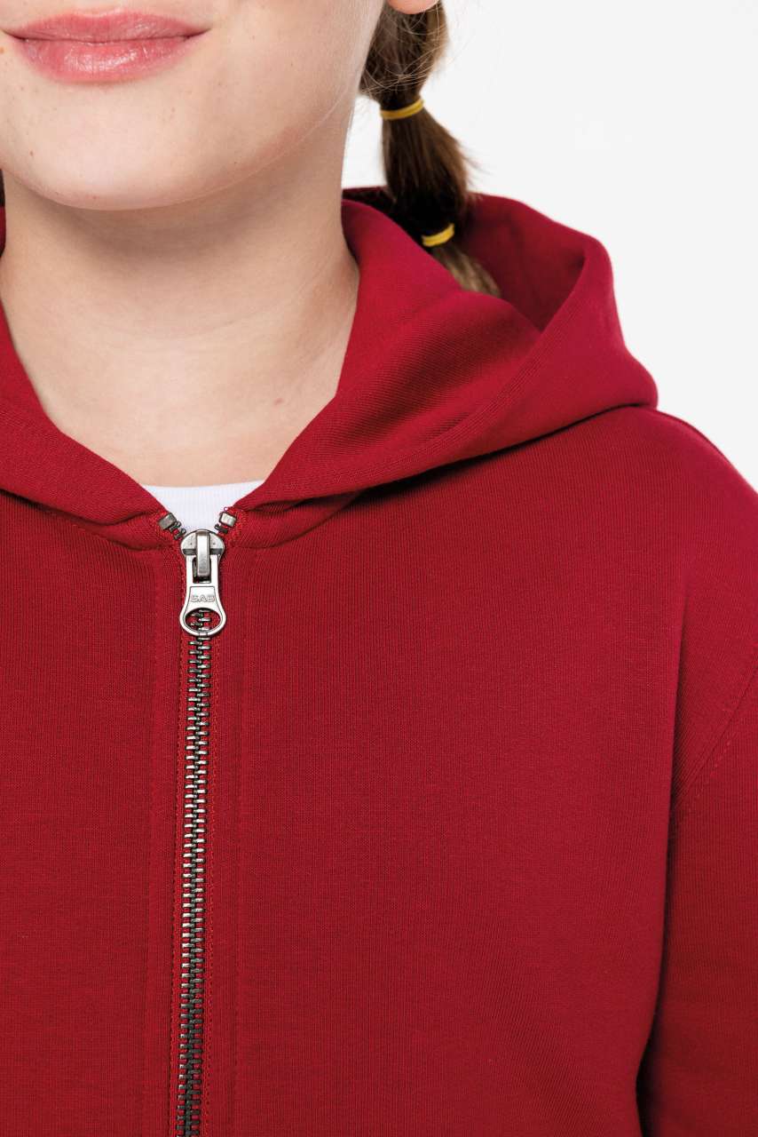 ECO-FRIENDLY KIDS’ FULL ZIP HOODED SWEATSHIRT - Slika 5