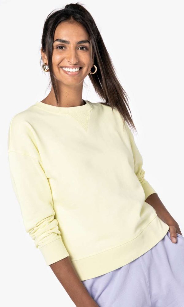 ECO-FRIENDLY LADIES’ DROP-SHOULDER SWEATSHIRT