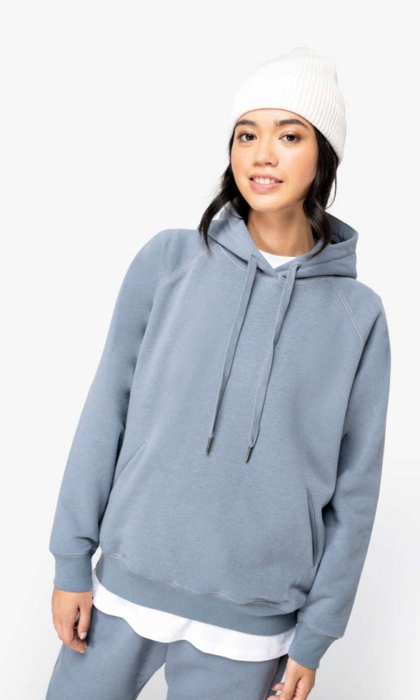 LADIES' ECO-FRIENDLY RAGLAN HOODED SWEATSHIRT