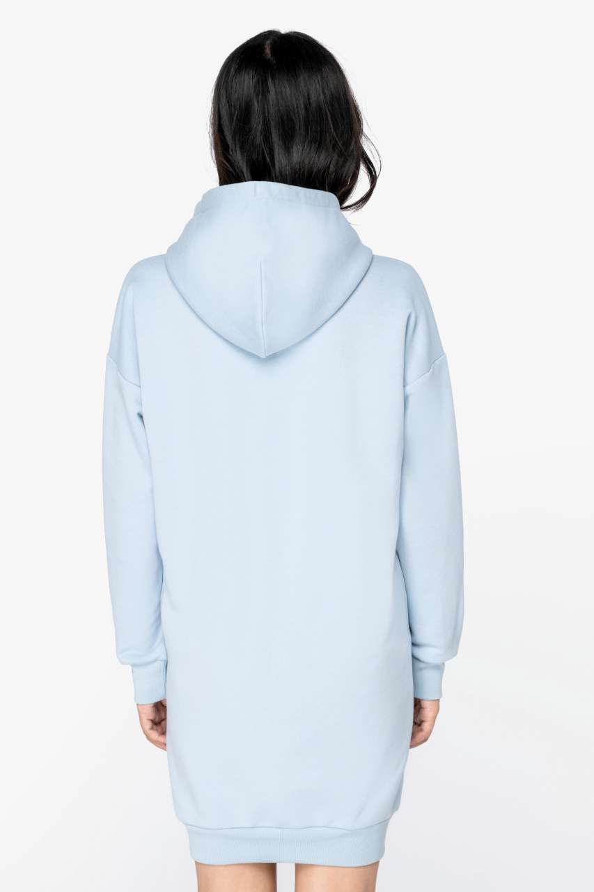 LADIES' ECO-FRIENDLY HOODED SWEATSHIRT DRESS - Slika 3
