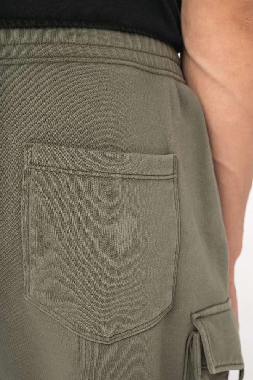 MEN’S FRENCH TERRY WASHED EFFECT CARGO SHORTS - Slika 4