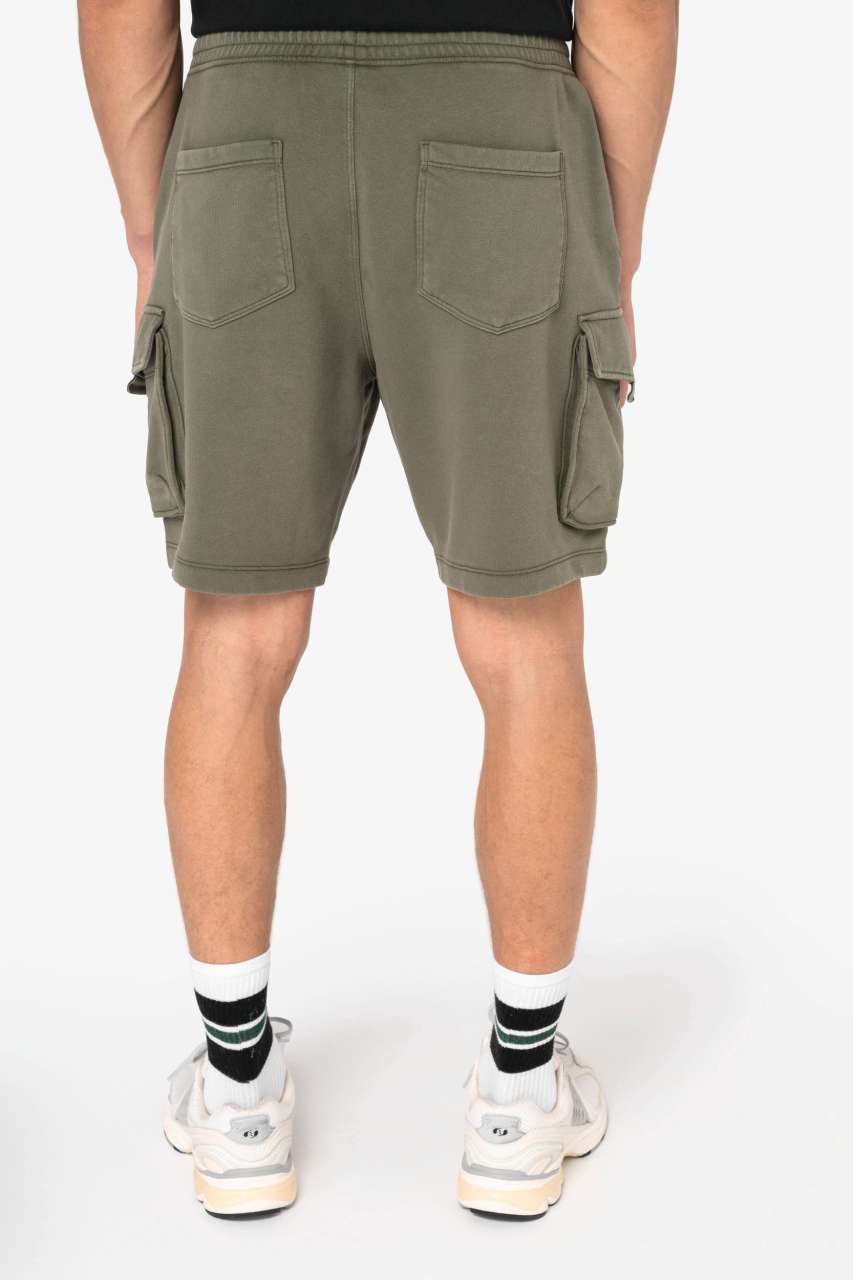 MEN’S FRENCH TERRY WASHED EFFECT CARGO SHORTS - Slika 5