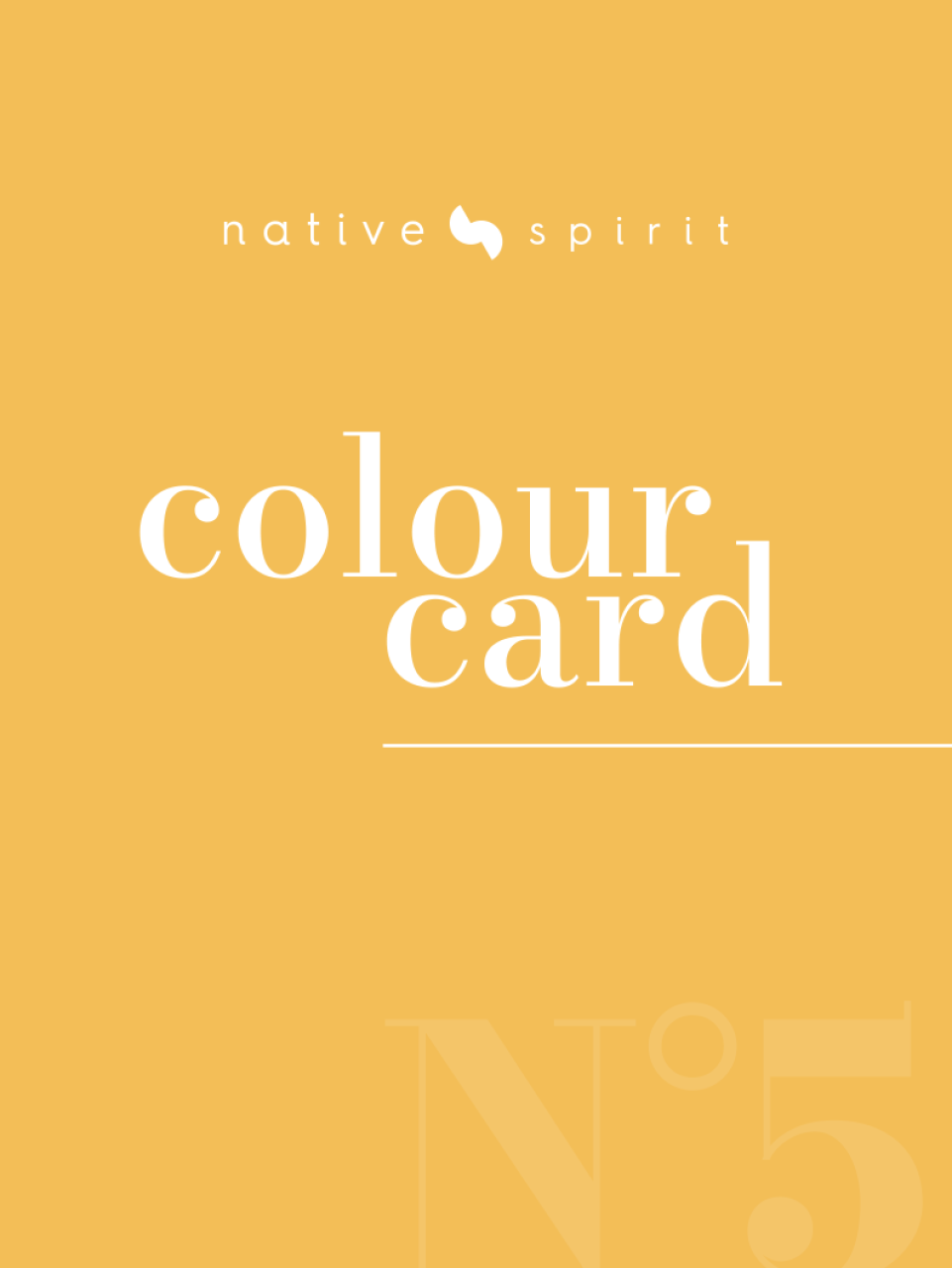 NATIVE SPIRIT COLOR CARD 2025