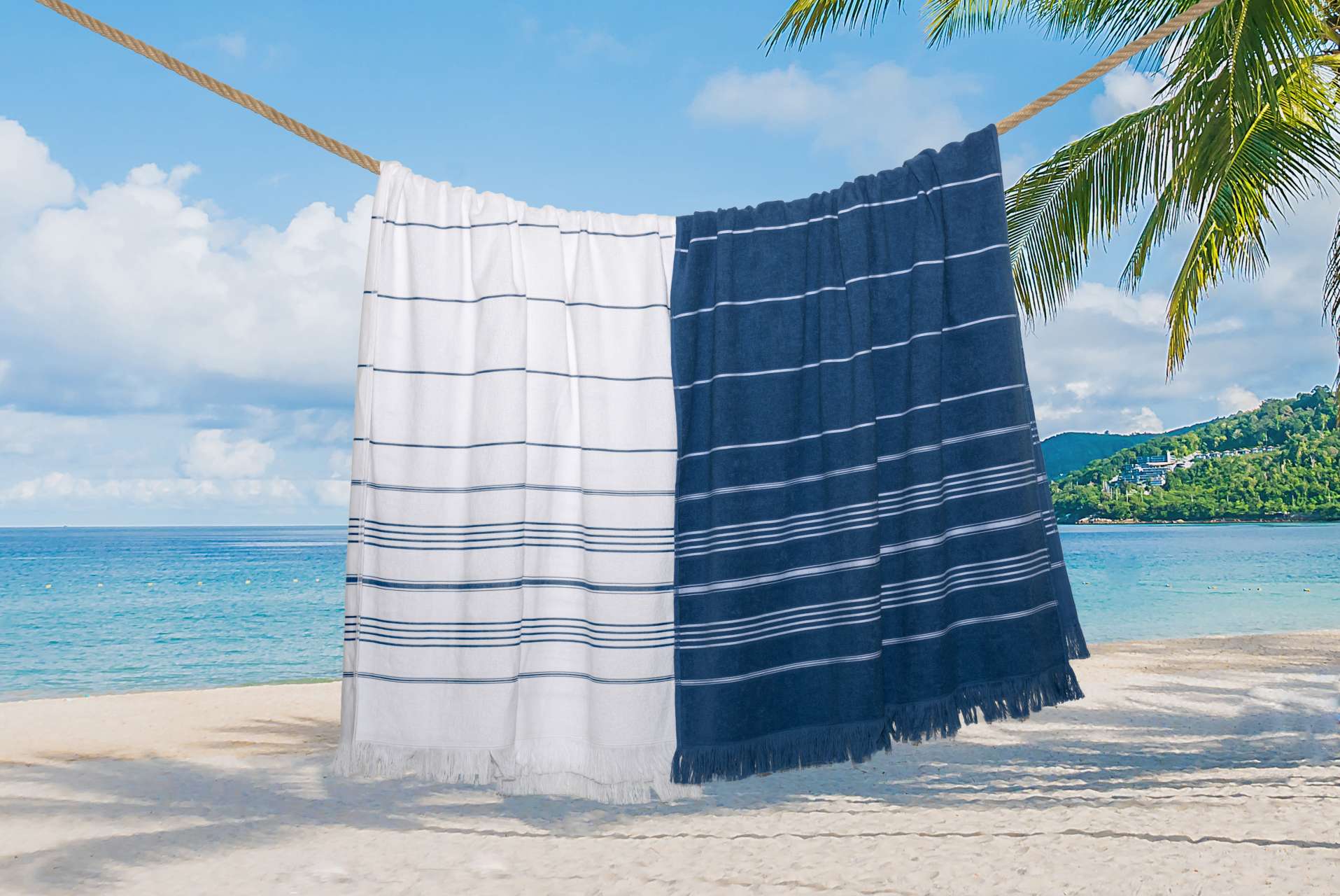 OLIMA STRIPED BEACH&SPA PESHTEMAL TOWEL - Slika 6