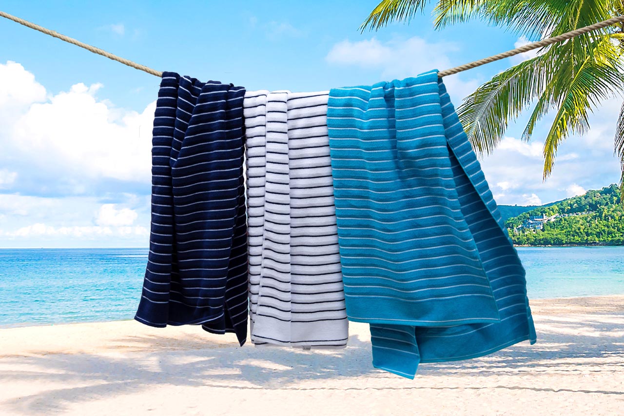 OLIMA BEACH STRIPED TOWEL - Slika 2