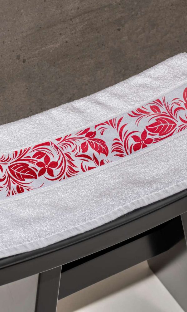 OLIMA TOWEL WITH SUBLIMATION BORDURE