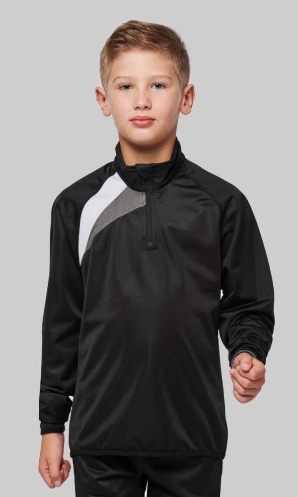 KIDS' ZIP NECK TRAINING TOP