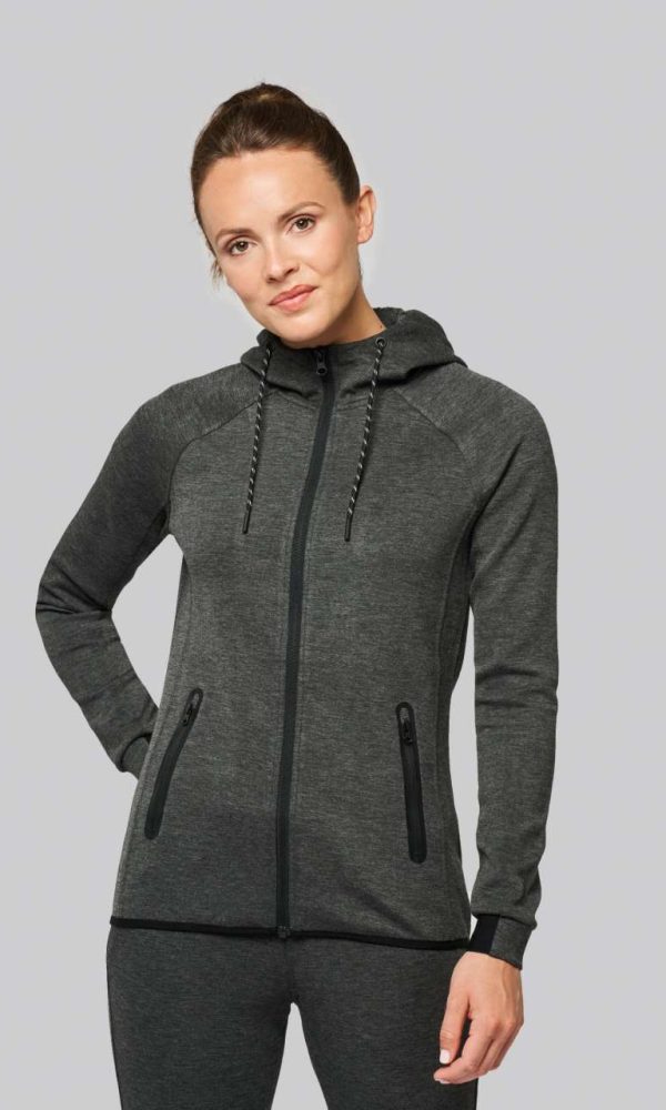 LADIES’ HOODED SWEATSHIRT
