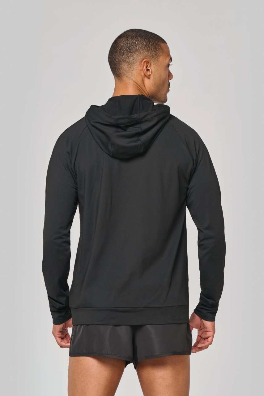 ZIP NECK HOODED SPORTS SWEATSHIRT - Slika 5