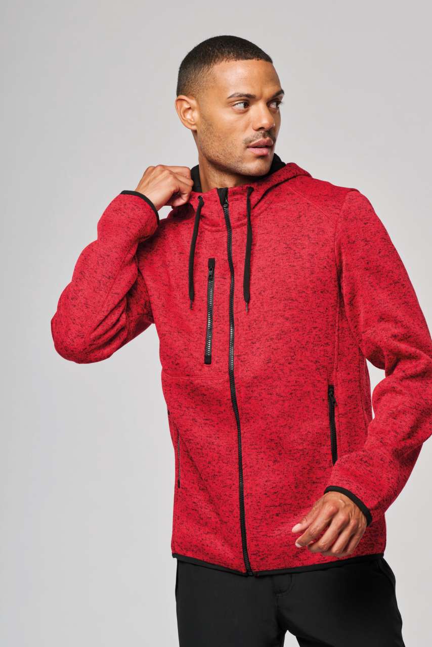 MEN'S HEATHER HOODED JACKET - Slika 3