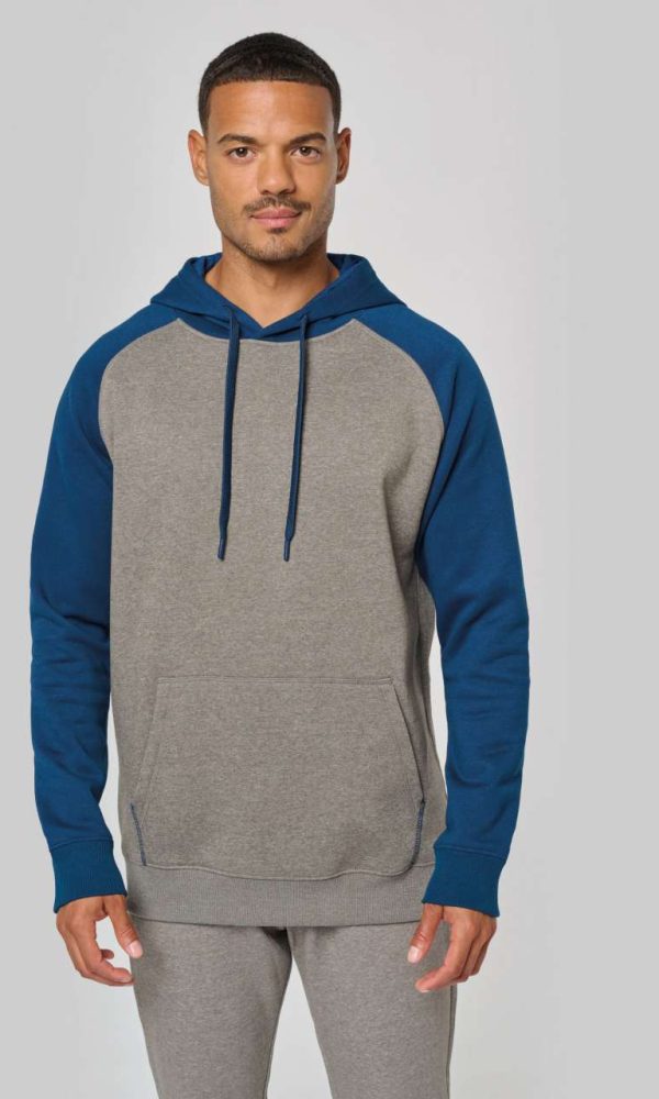 ADULT TWO-TONE HOODED SWEATSHIRT