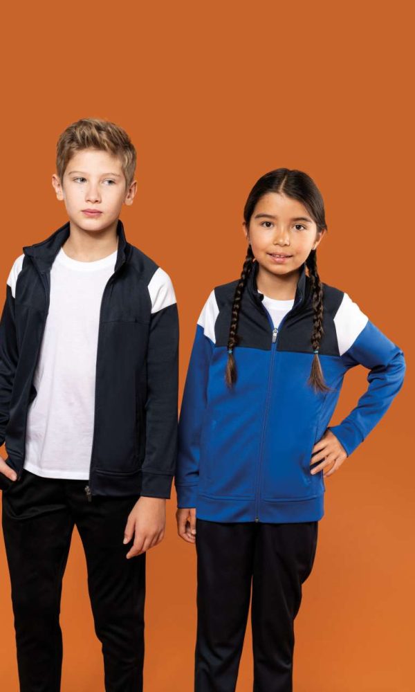 KIDS ZIPPED TRACKSUIT JACKET