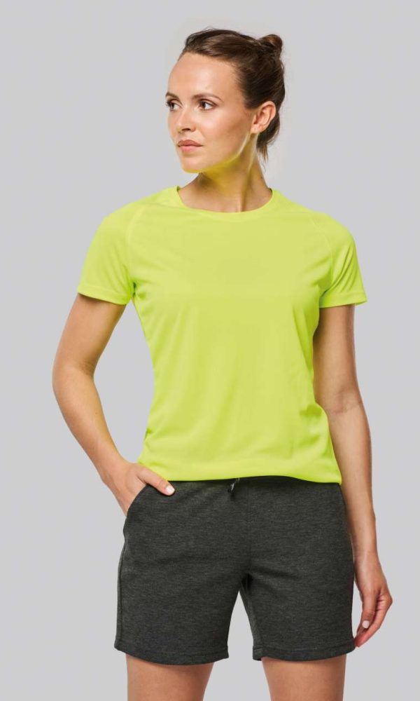 LADIES' RECYCLED ROUND NECK SPORTS T-SHIRT