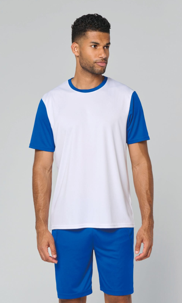ADULTS' BICOLOUR SHORT-SLEEVED T-SHIRT