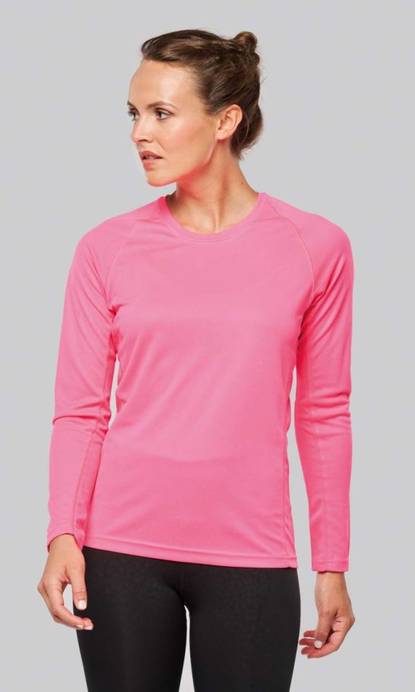 LADIES' LONG-SLEEVED SPORTS T-SHIRT