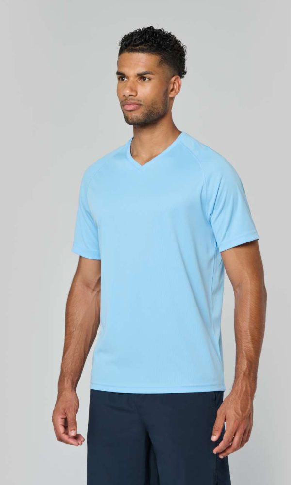 MEN’S V-NECK SHORT SLEEVE SPORTS T-SHIRT