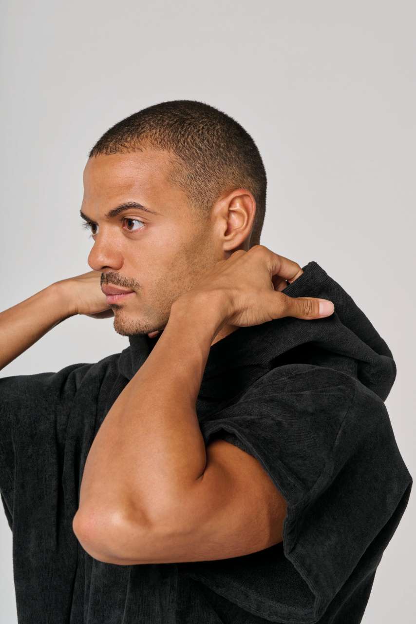 UNISEX HOODED TOWELLING PONCHO - Slika 3