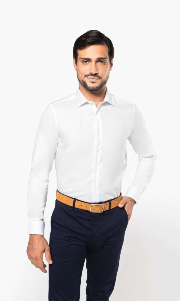 MEN'S PINPOINT OXFORD LONG-SLEEVED SHIRT