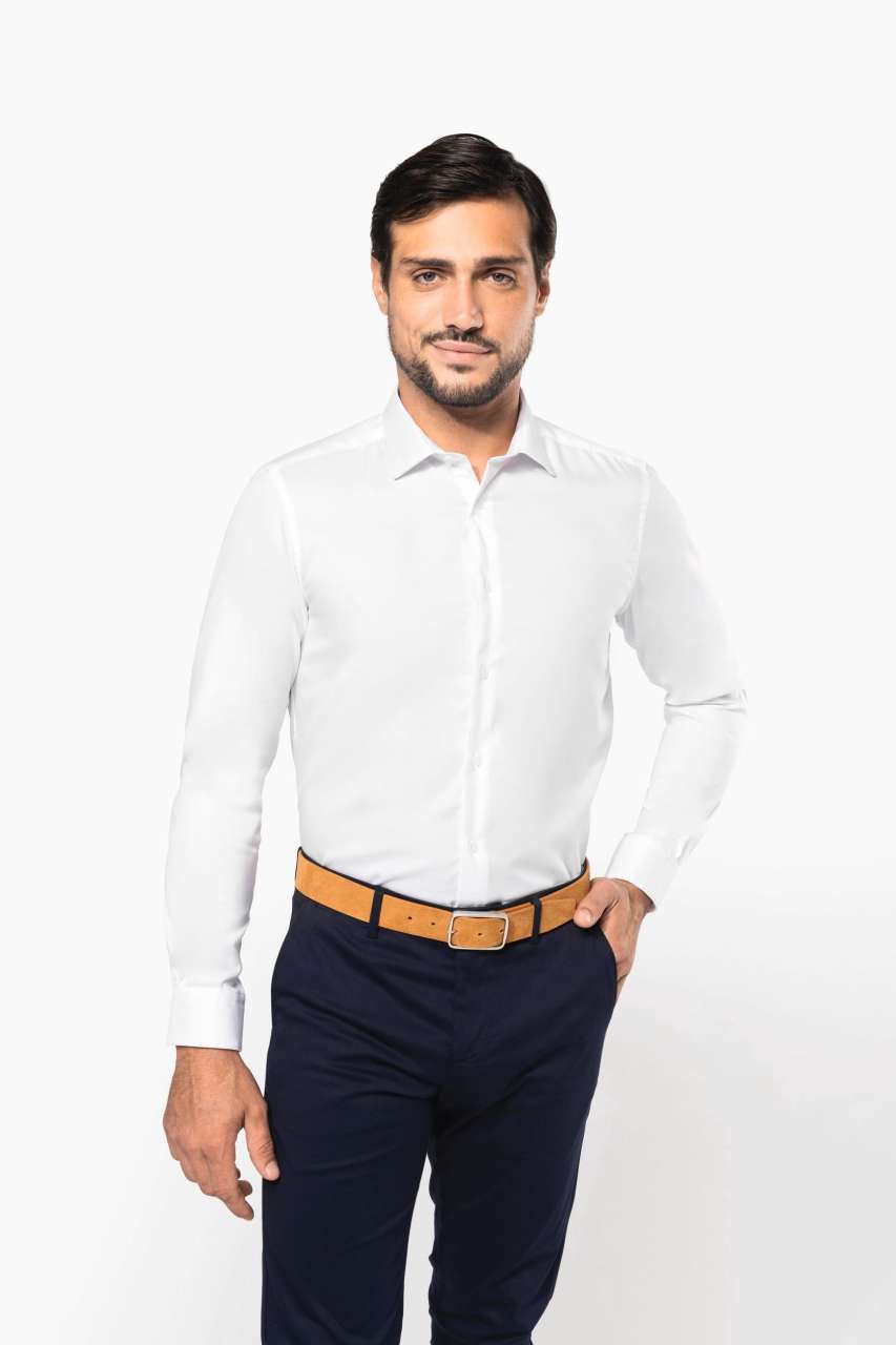 MEN'S PINPOINT OXFORD LONG-SLEEVED SHIRT