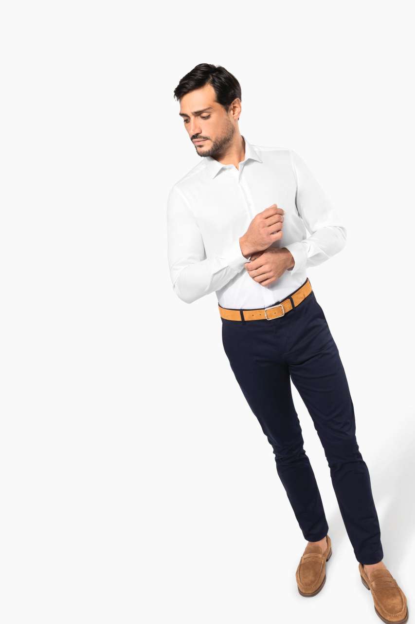 MEN'S PINPOINT OXFORD LONG-SLEEVED SHIRT - Slika 8