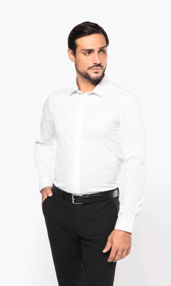 MEN'S LONG-SLEEVED TWILL SHIRT