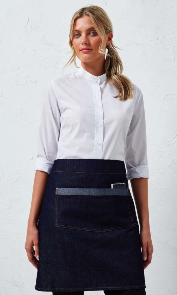 'DOMAIN' CONTRAST DENIM WAIST APRON