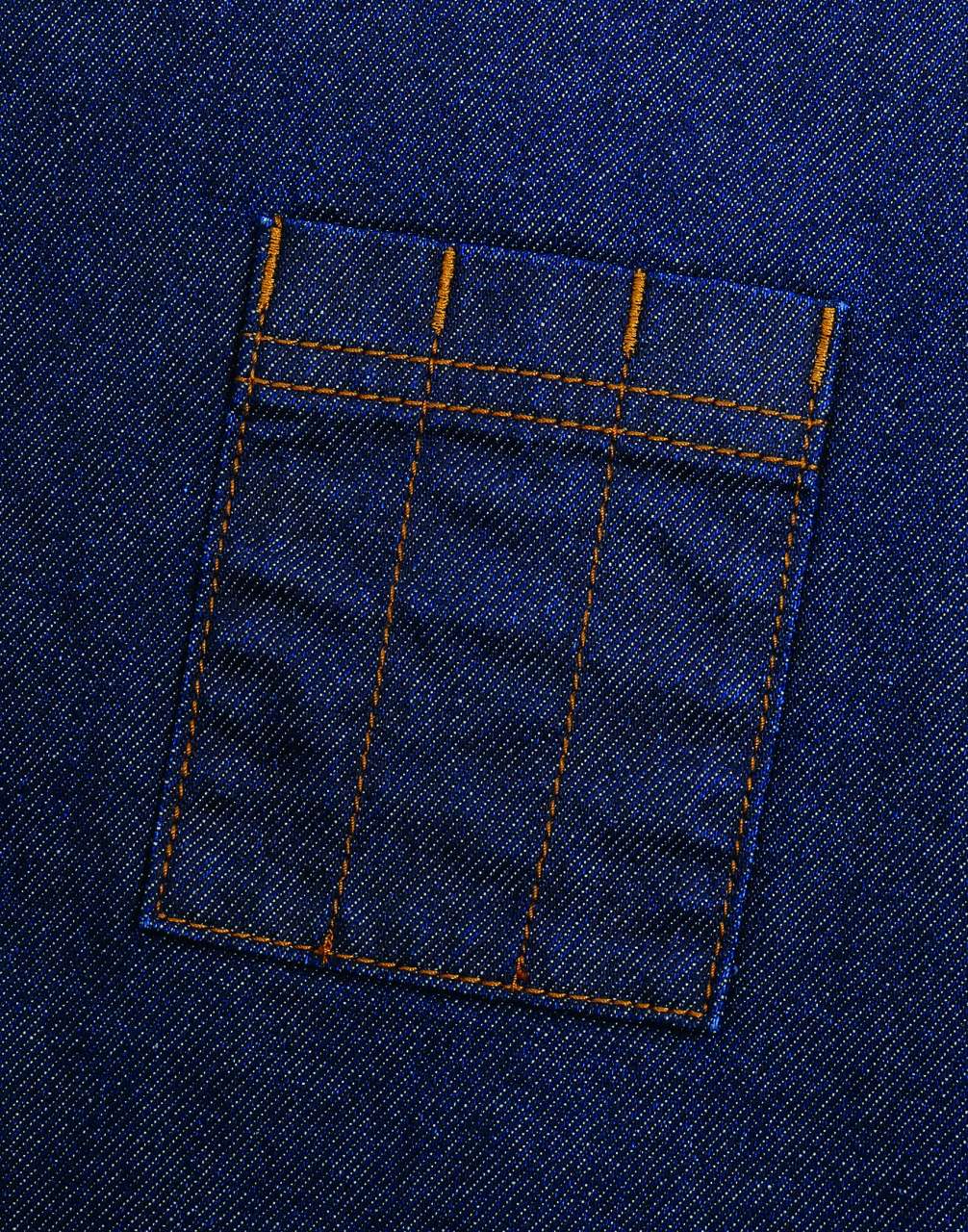 'DIVISION' WAXED LOOK DENIM WAIST APRON - Slika 2