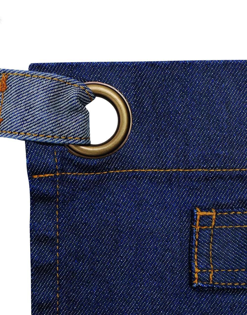 'DIVISION' WAXED LOOK DENIM WAIST APRON - Slika 6
