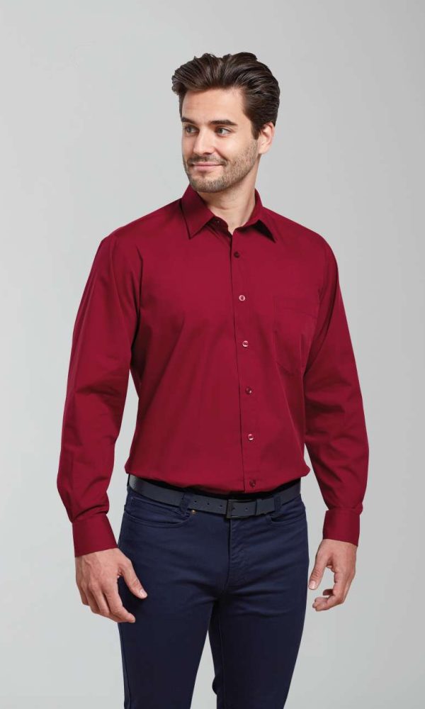 MEN'S LONG SLEEVE POPLIN SHIRT