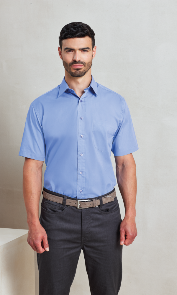 MEN'S SHORT SLEEVE POPLIN SHIRT