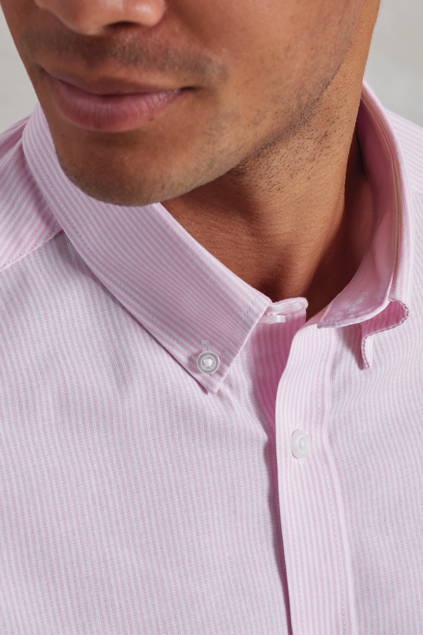 MEN’S COTTON RICH OXFORD STRIPES SHIRT - Slika 2