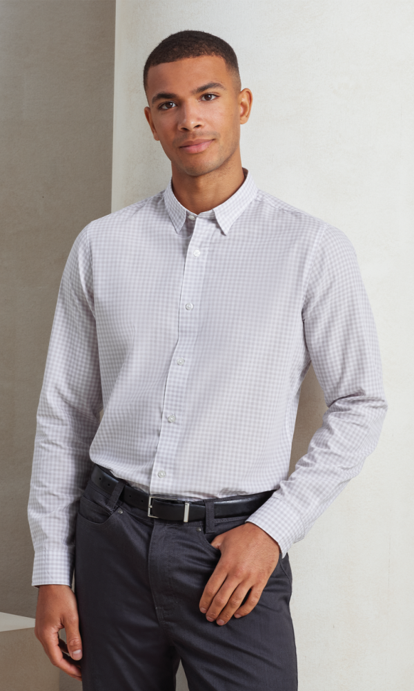 'MAXTON' CHECK MEN'S LONG SLEEVE SHIRT