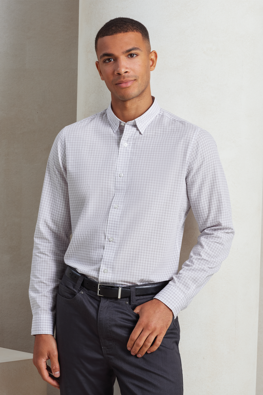 'MAXTON' CHECK MEN'S LONG SLEEVE SHIRT