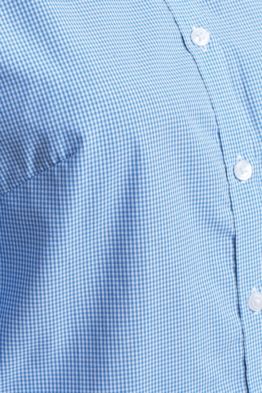 WOMEN'S LONG SLEEVE GINGHAM MICROCHECK SHIRT - Slika 3