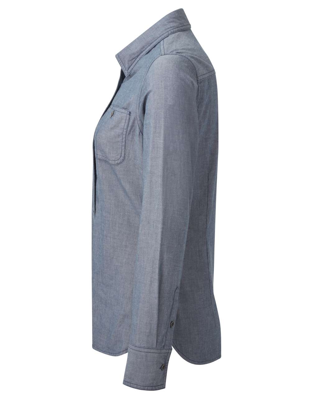 WOMEN'S ORGANIC CHAMBRAY FAIRTRADE SHIRT - Slika 2
