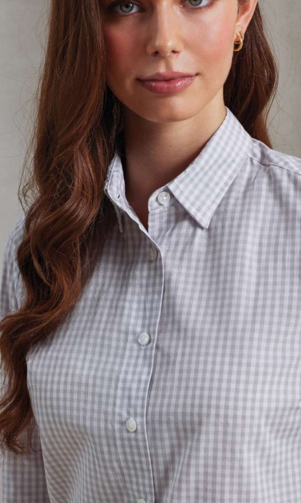 'MAXTON' CHECK WOMEN'S LONG SLEEVE SHIRT