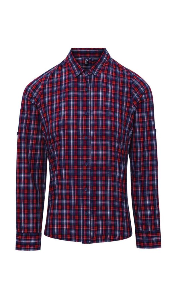 'SIDEHILL' CHECK - WOMEN'S LONG SLEEVE COTTON SHIRT
