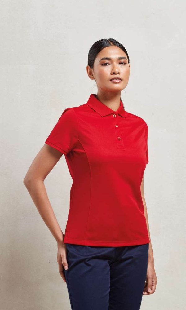 LADIES’ COOLCHECKER® PIQUE POLO