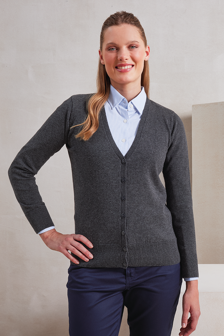 WOMEN'S BUTTON-THROUGH KNITTED CARDIGAN
