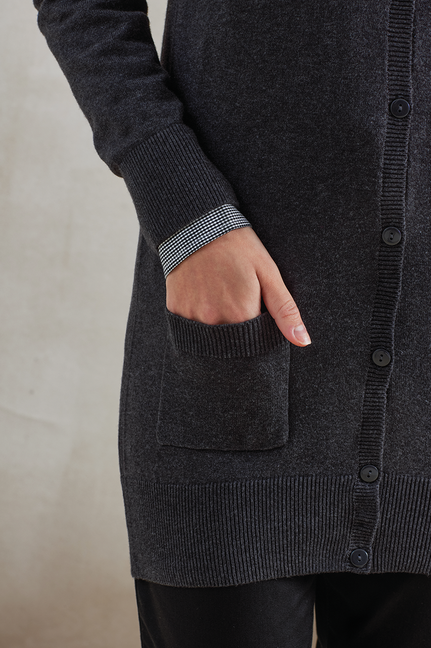 WOMEN'S LONG LENGTH KNITTED CARDIGAN - Slika 2