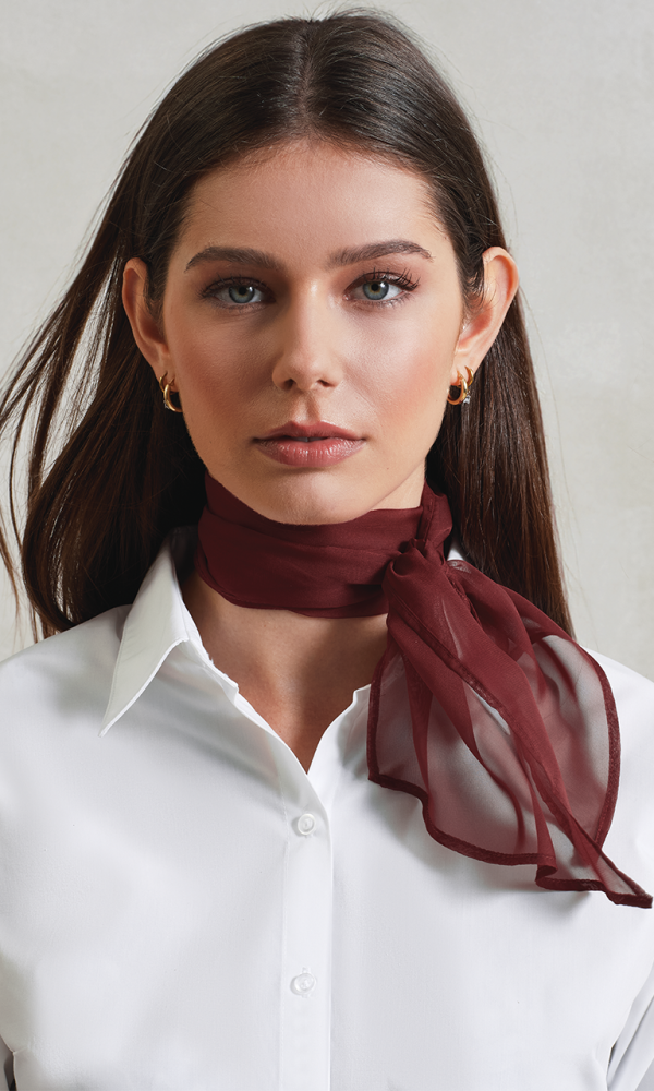 'COLOURS COLLECTION' PLAIN CHIFFON SCARF