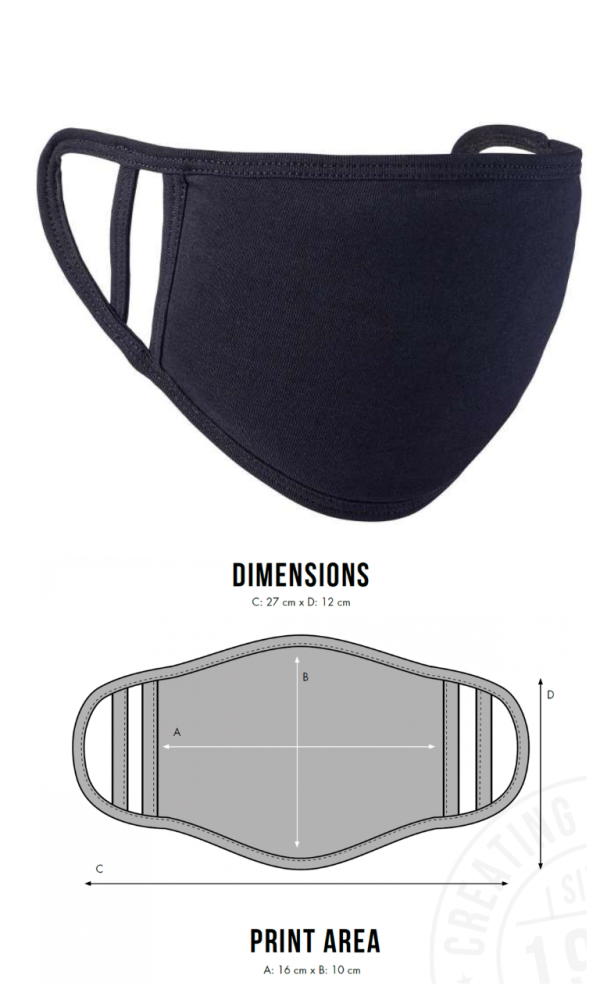 2 PLY FACE COVERING - 1 UNIT->5 PCS