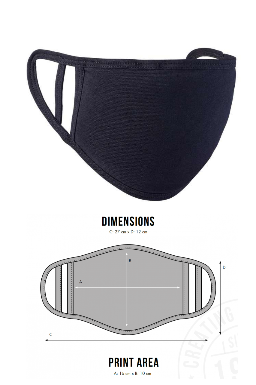 2 PLY FACE COVERING - 1 UNIT->5 PCS