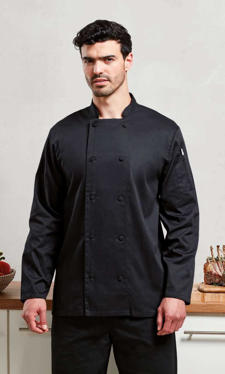 CHEF'S LONG SLEEVE COOLCHECKER® JACKET WITH MESH BACK PANEL
